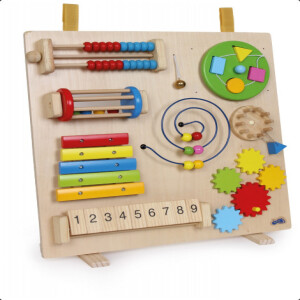 Zabawka edukacyjna dla dzieci -  wielofunkcyjna tablica edukacyjna dla dzieci Small Foot